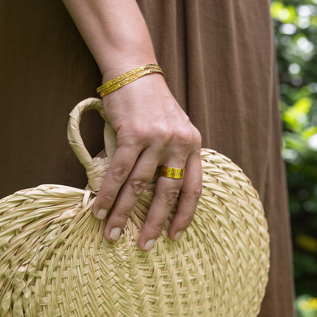 Thin Makiki Bark Bracelet