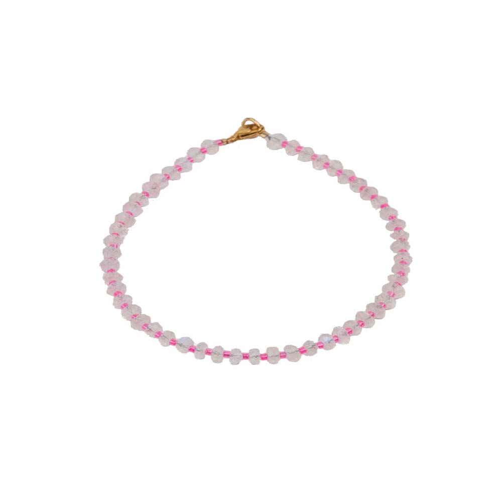 Moonstone Beaded Bracelet