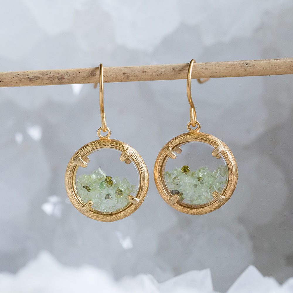 Mini Birthstone Shaker Earrings