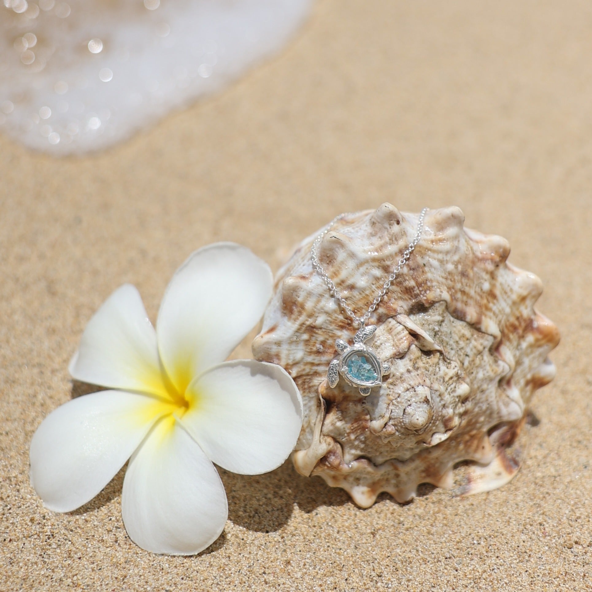 Sea Turtle Shaker Necklace