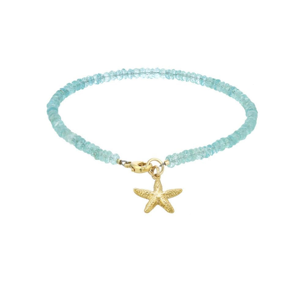 Aquamarine Starfish Bracelet