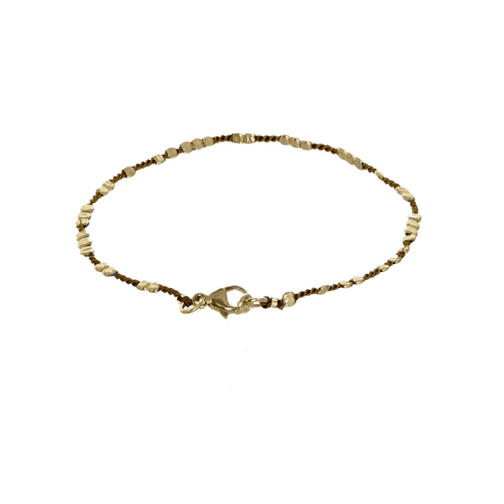 Hammered Cord Bracelet