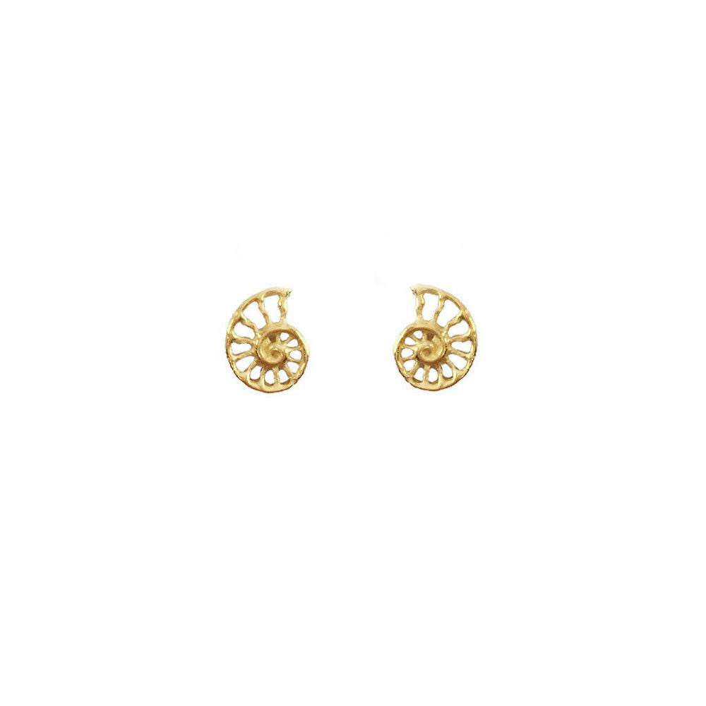 Mini Nautilus Stud Earrings
