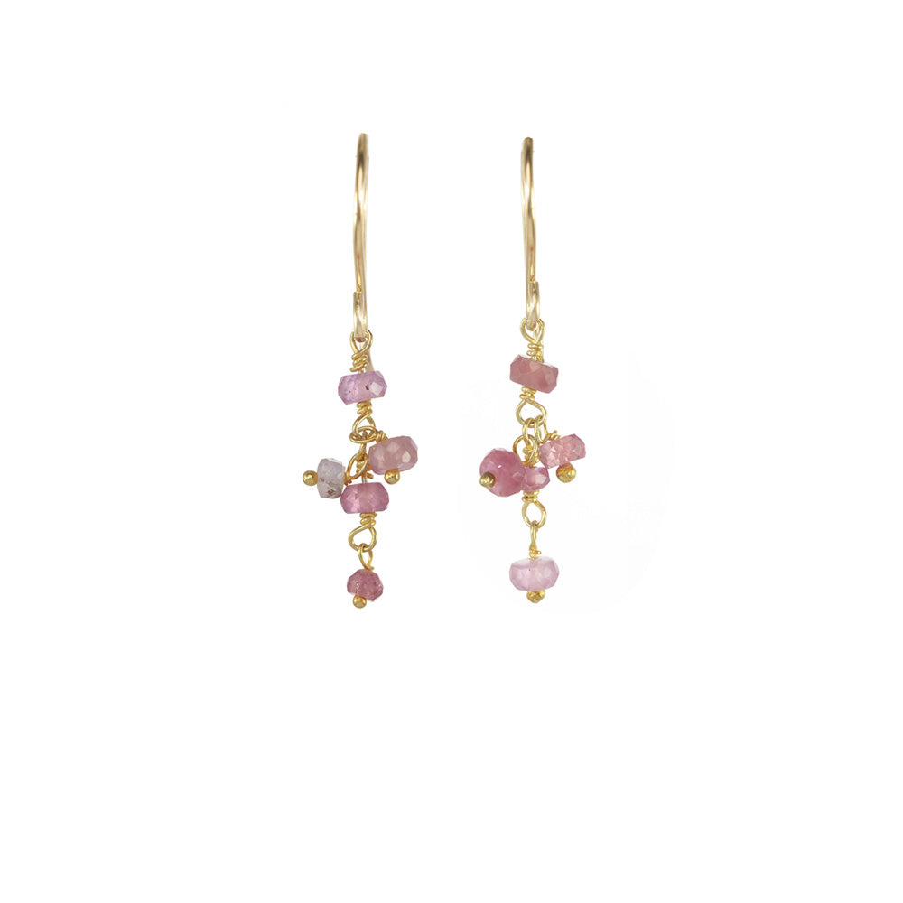 Short Gemstone Dangle Earrings