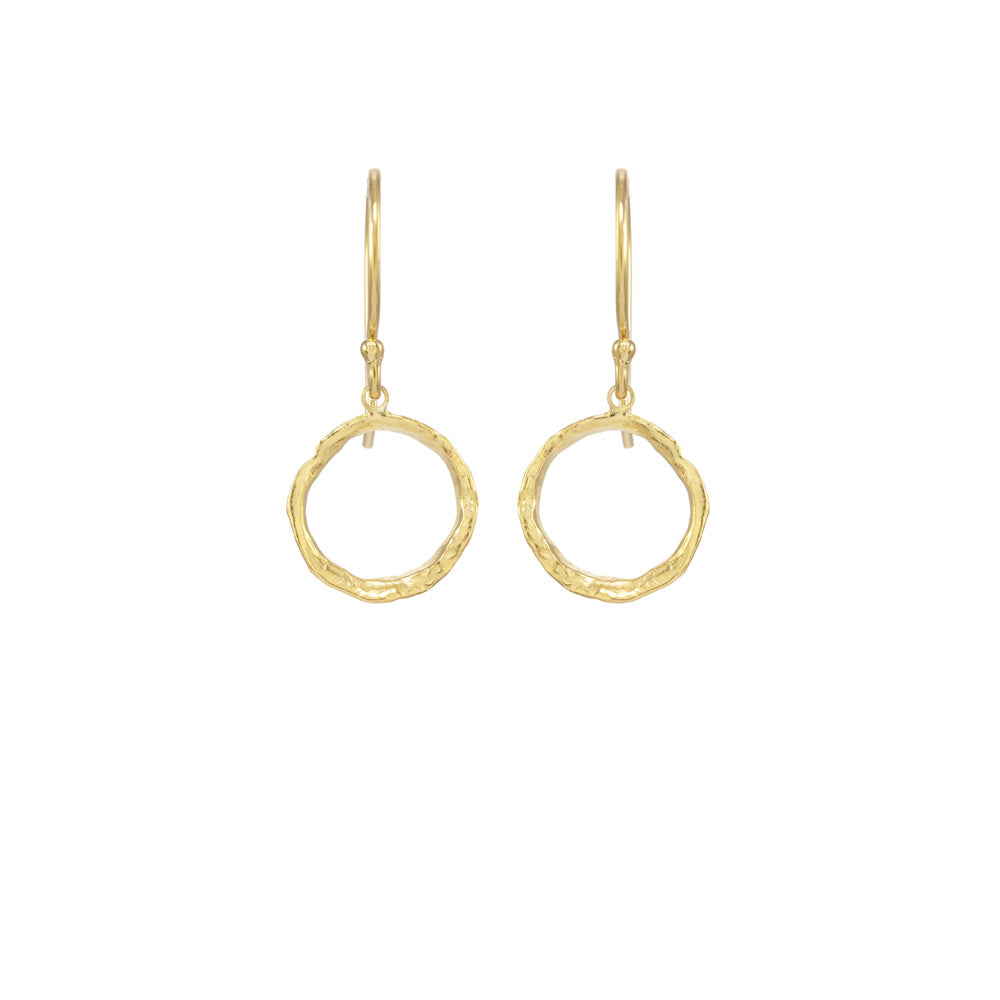 Small Opihi Circle Earrings