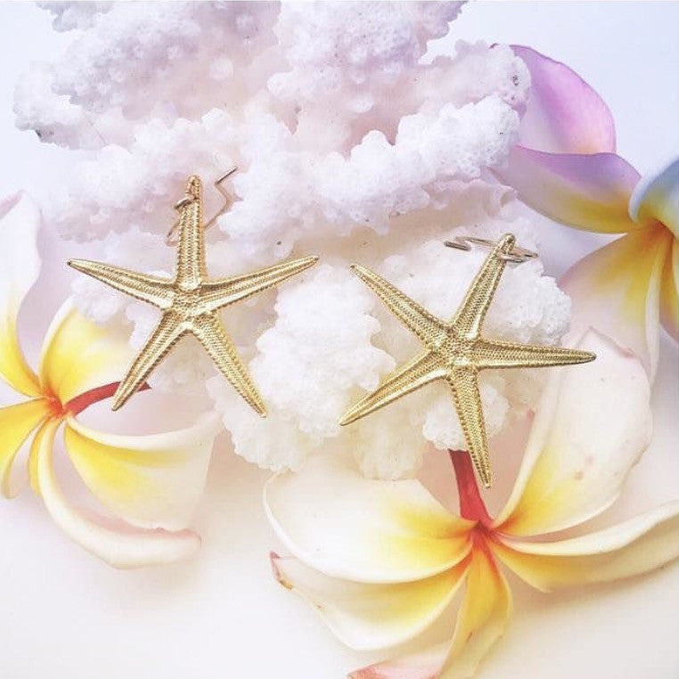 Large Starfish Earrings