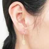 mini plumeria earrings