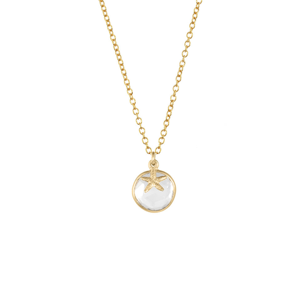 Mini Starfish with Bezel Necklace