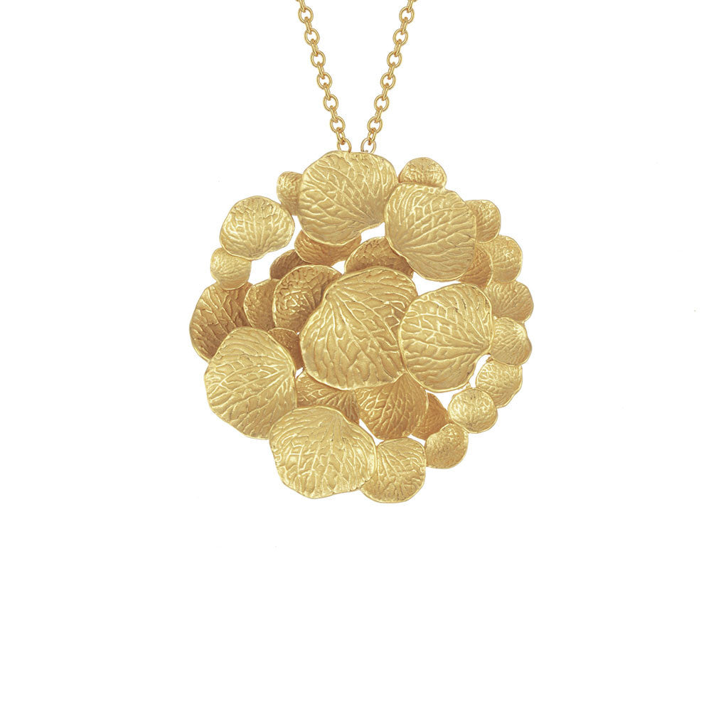 Round Petal Cluster Necklace