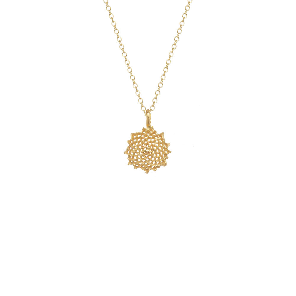 Mini Open Sunflower Necklace