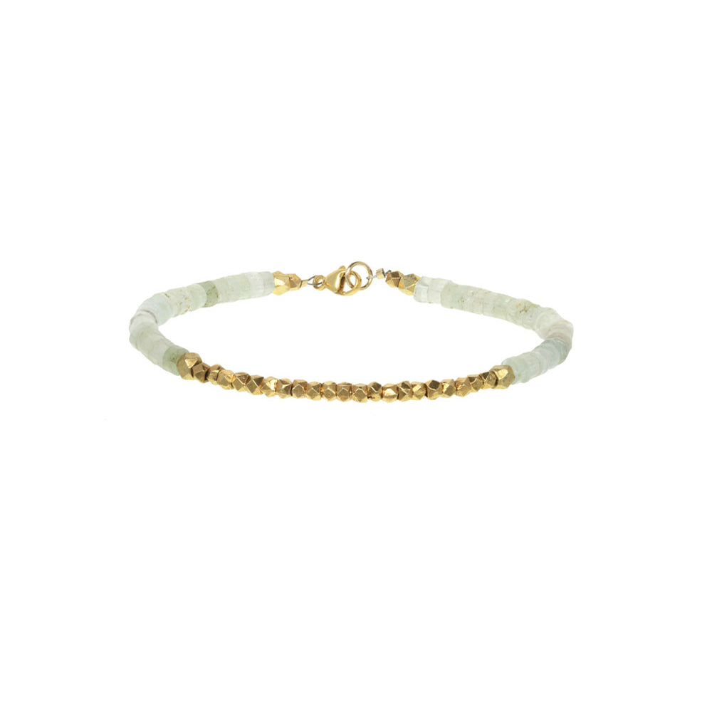 Amazonite Heishi Reverse Fade Bracelet