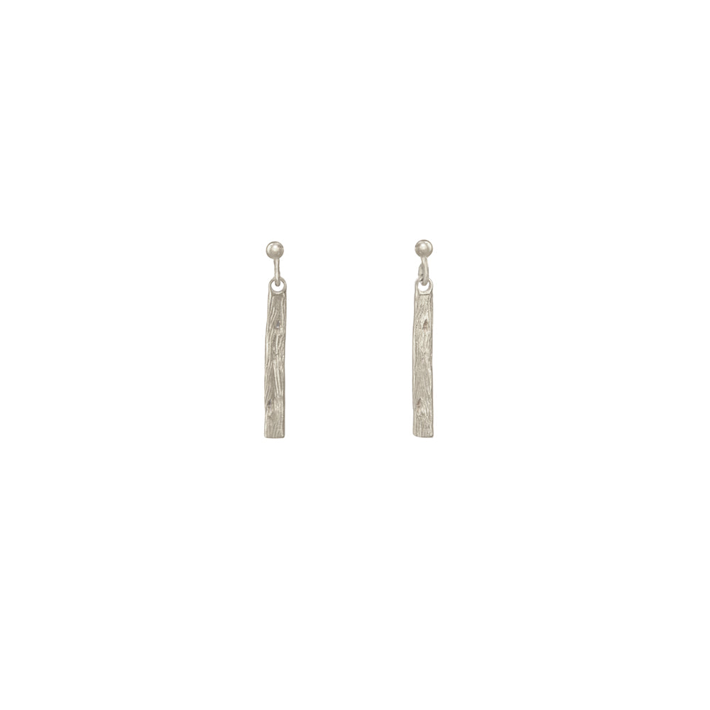 Vertical Koa Bar Earrings