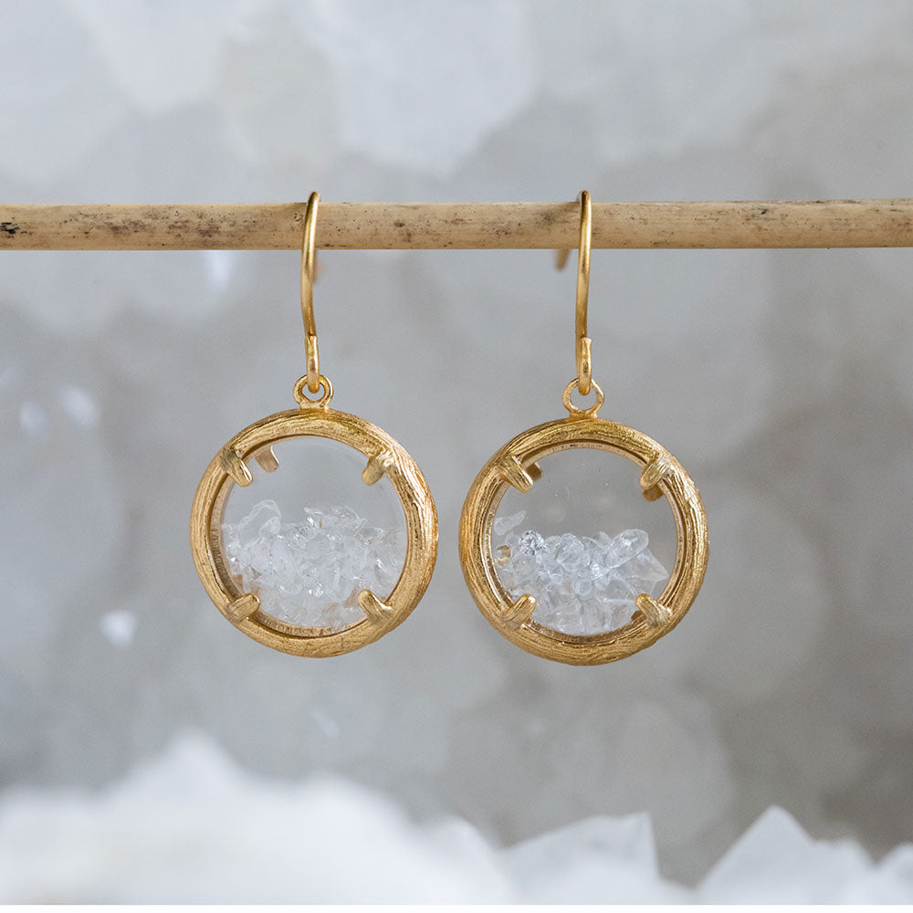 Mini Birthstone Shaker Earrings