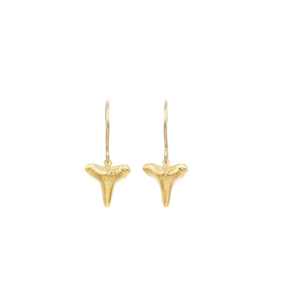 Small Shark Tooth Earrings
