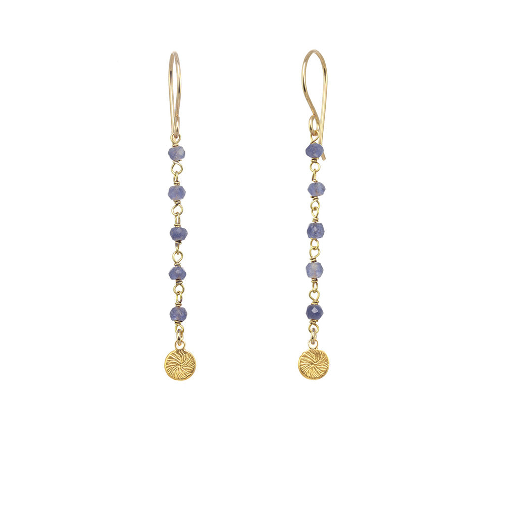 5 Rondelle Drop and Koa Charm Earrings