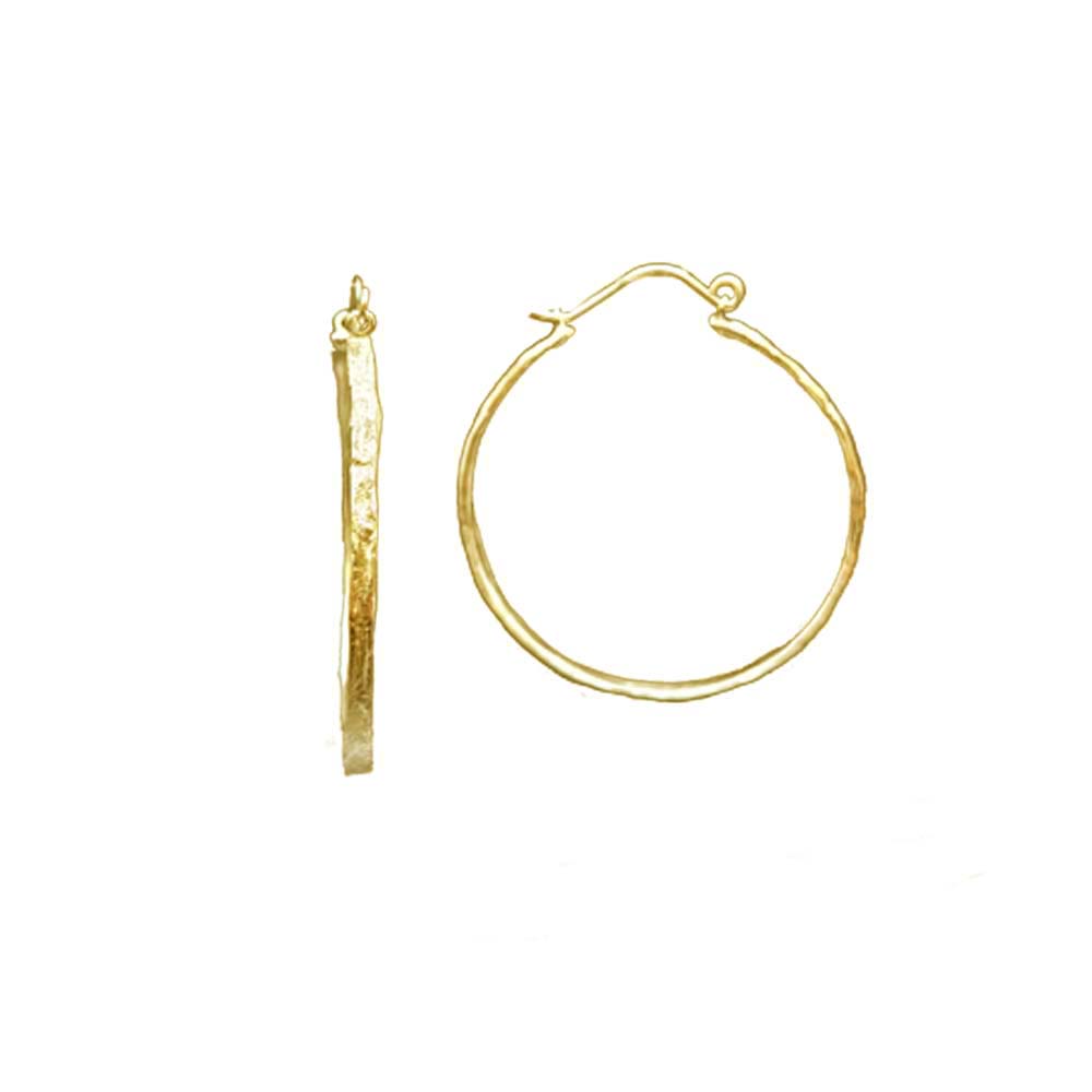 Thin Makiki Large Circle Hoops
