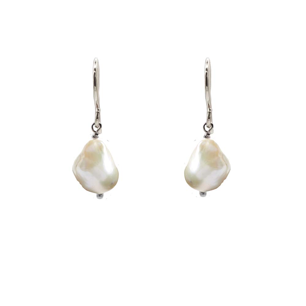 Large Baroque Pearl Earrings