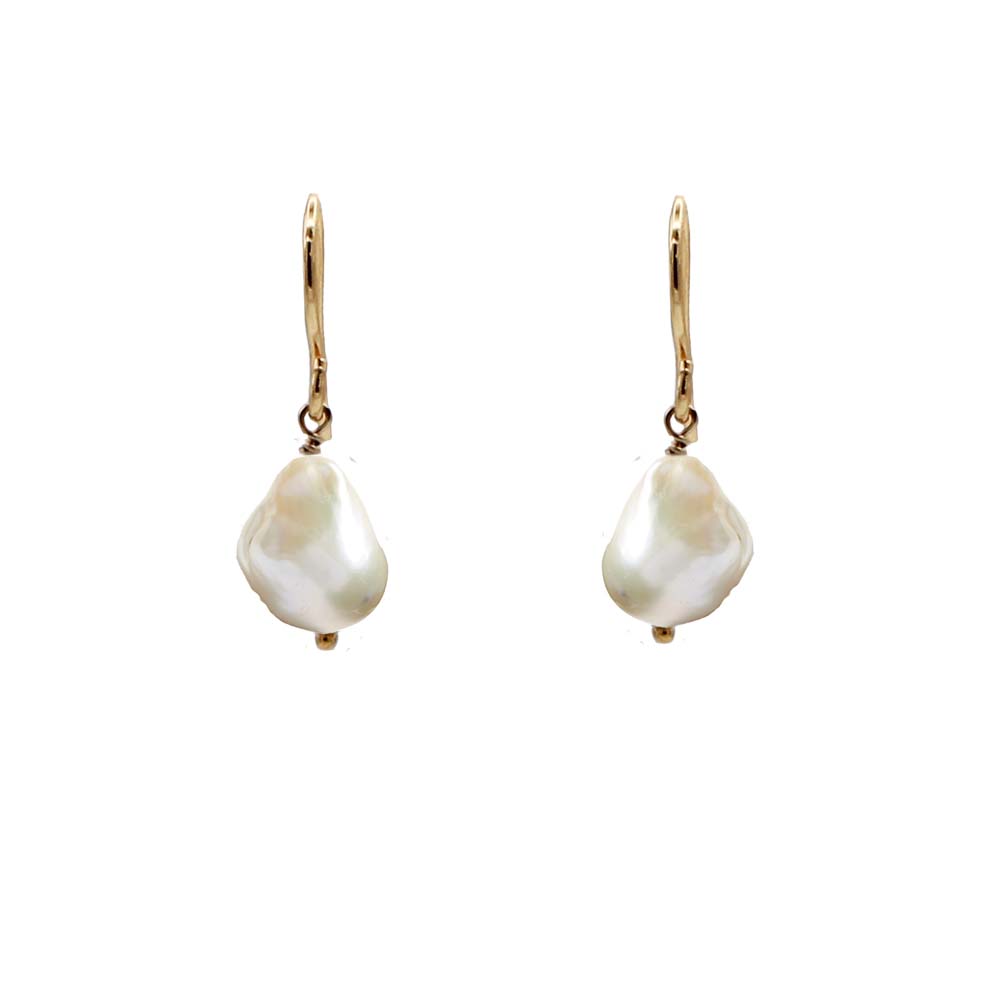 Large Baroque Pearl Earrings
