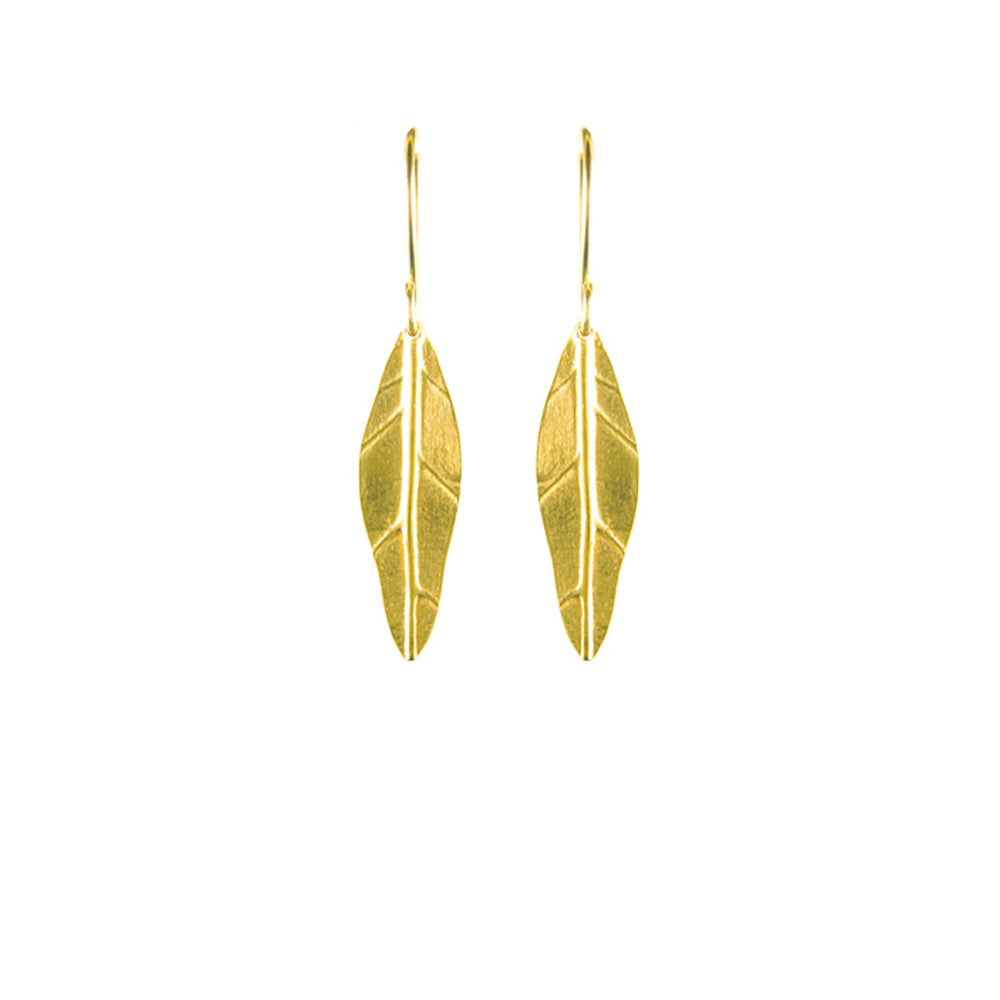 Small Vein Leaf Earrings