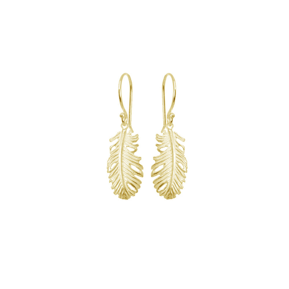 Curved Feather Earrings