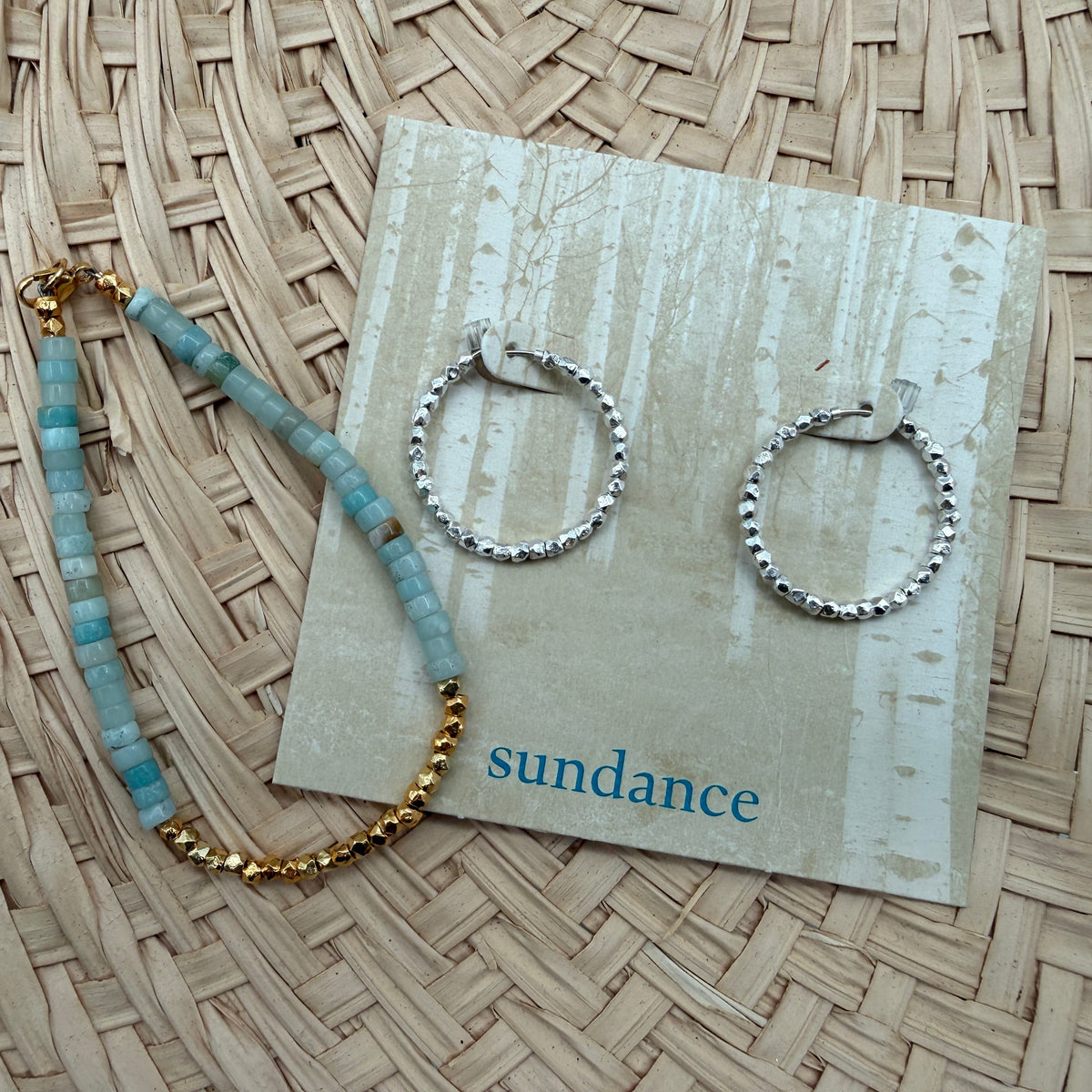 Bead by Bead Hoop Earrings