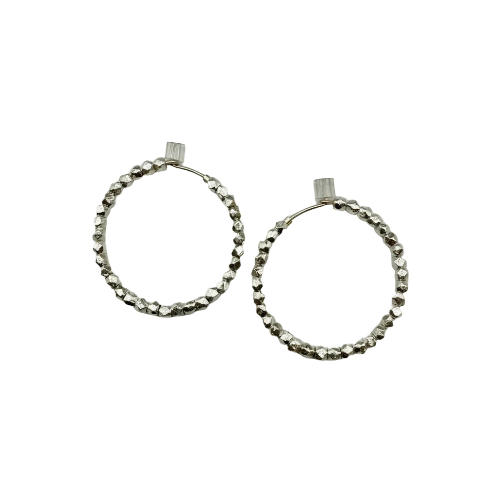 Bead by Bead Hoop Earrings