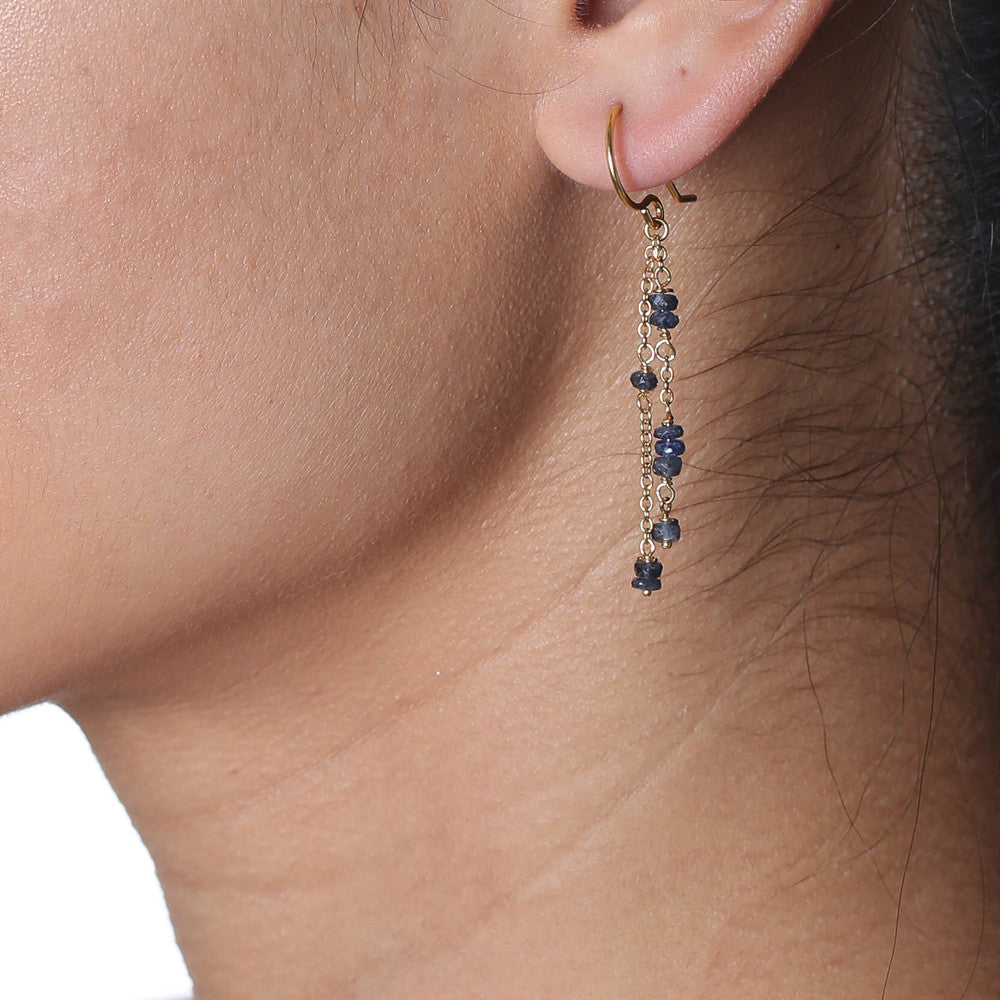 Short Rondelle Chain Earrings - Select Styles Only