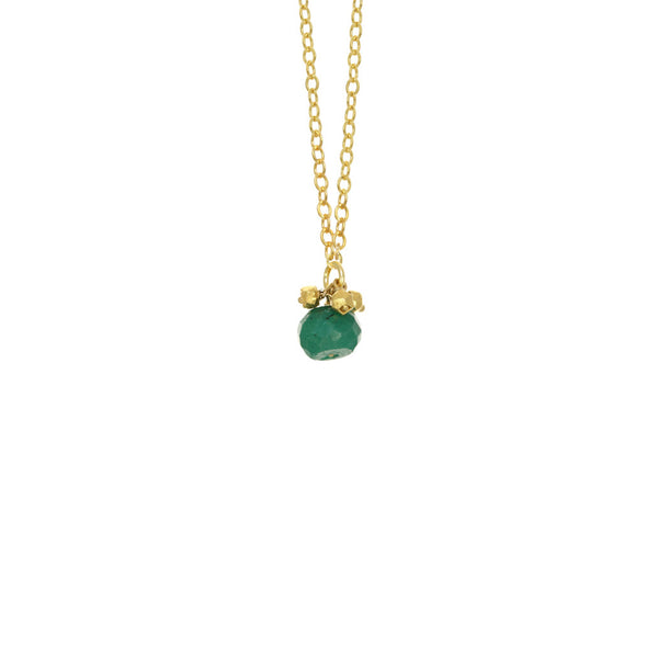 Large Rondelle with Gemstones Necklace