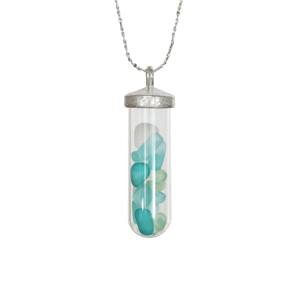 Large Seaglass Aquarium Tube | Makai | Handmade in Hawaii