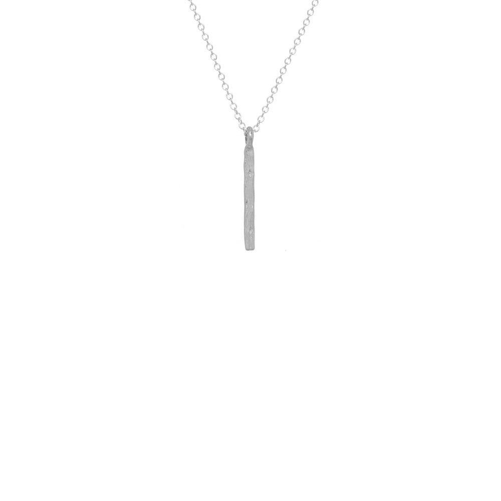 Vertical Koa Bar Necklace
