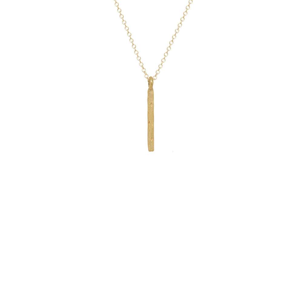 Vertical Koa Bar Necklace