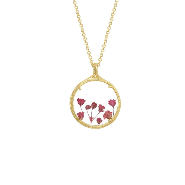 HOPE Botanical Necklace - for Breast Cancer Awareness Month