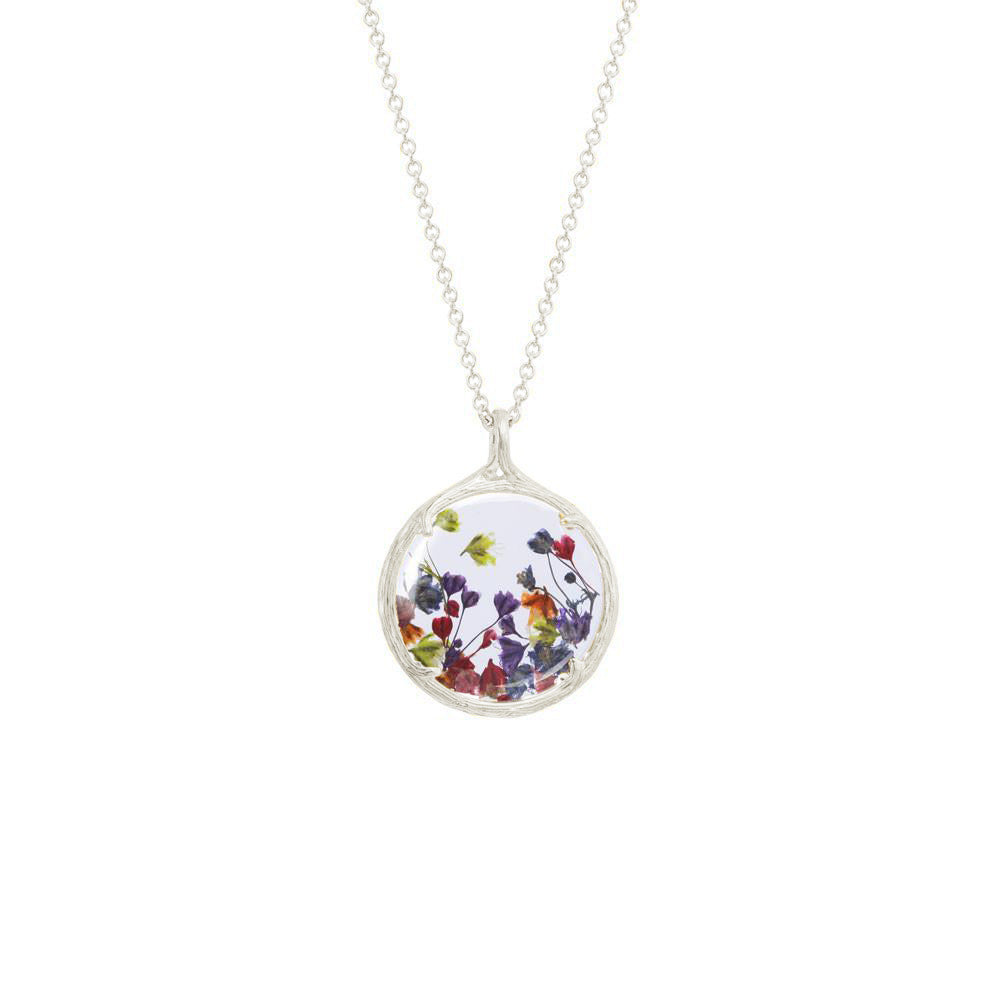 Small Multi Baby's Breath Necklace - Gold and Silver Plate