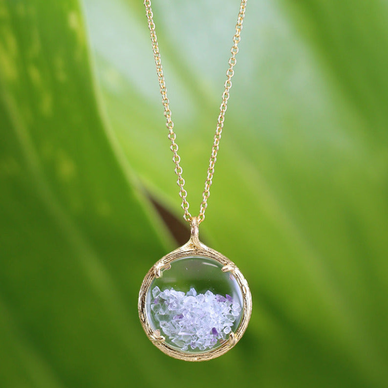 Small Custom Birthstone Shaker Necklace