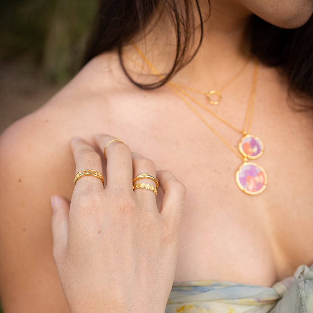 Small Botanical Lineage Bouquet Custom Necklace | Handmade in Hawaii