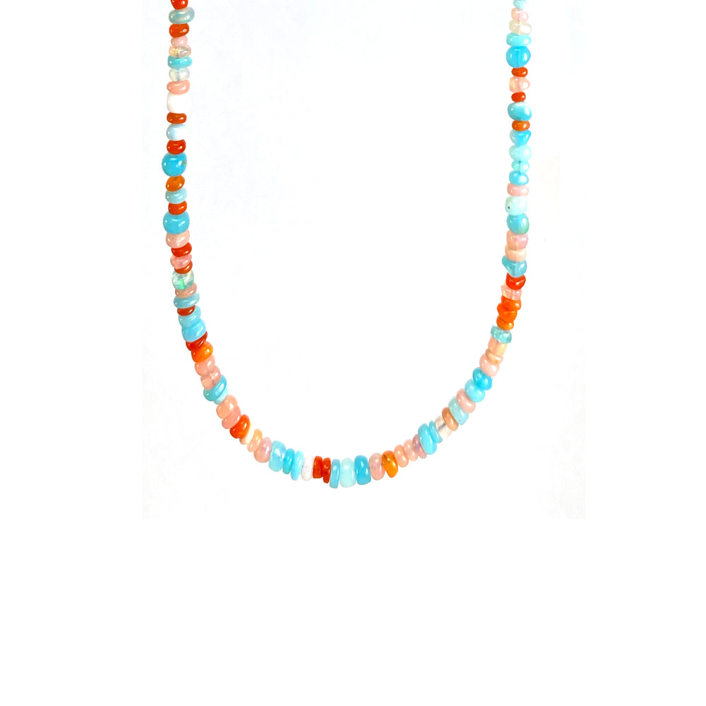 Candy Opal and Gold Necklace