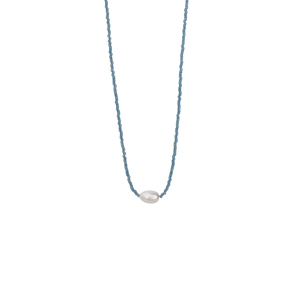 Cloud Necklace with Solitaire Pearl