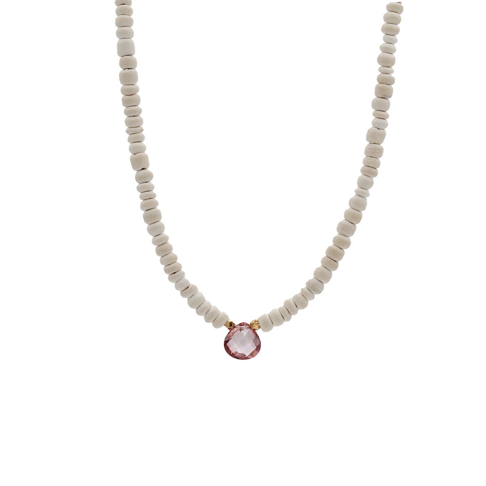 Coconut Shell Gemstone Necklace | Made in Hawaii