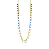 Long Rondelle Drop Necklace