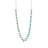 Long Rondelle Drop Necklace
