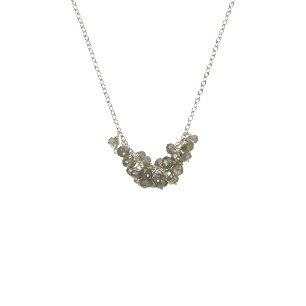 Horizontal Cluster Necklace - Sterling Silver (Select Styles Only)