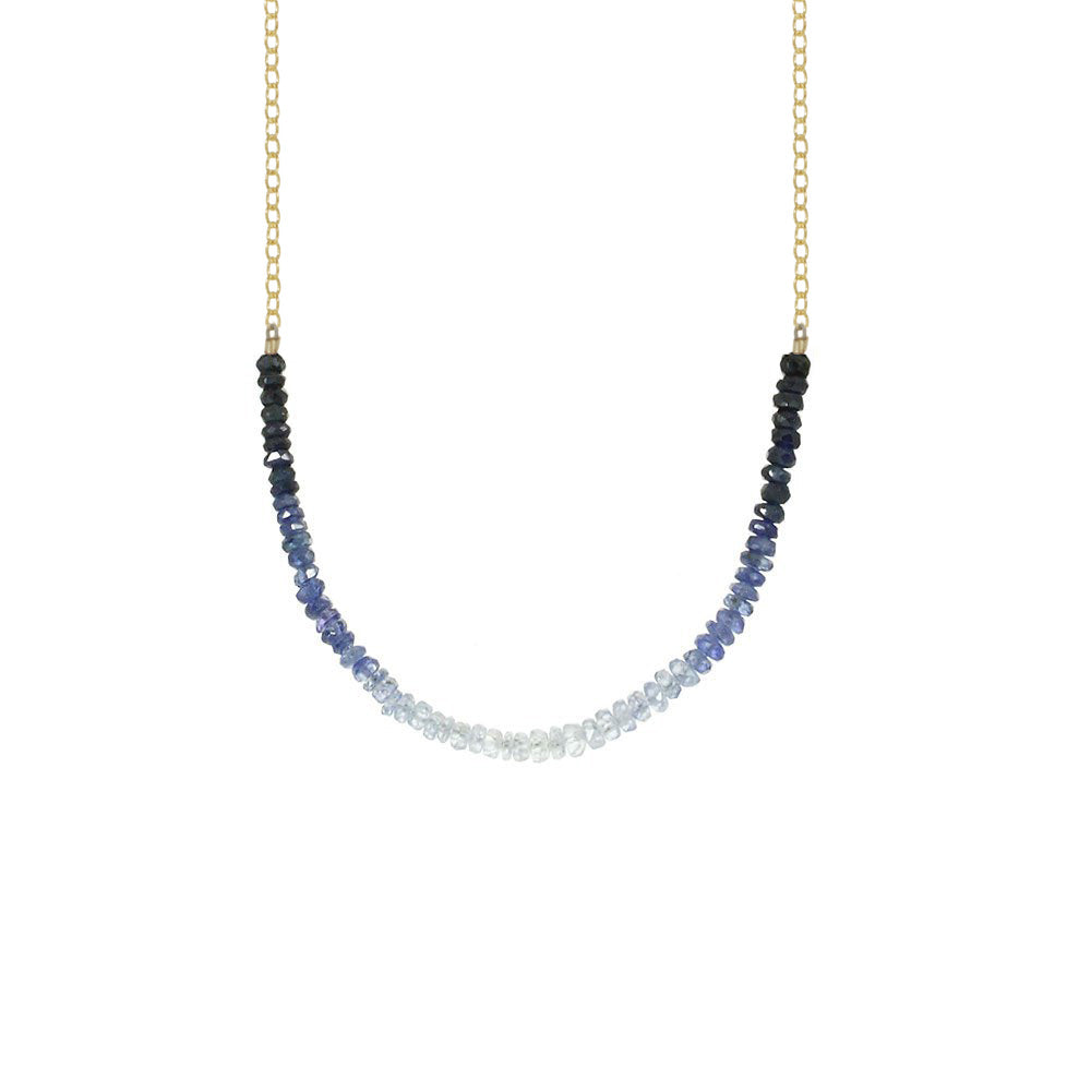 Gemstone Rondelle Necklace - 18K Gold Vermeil - Select Styles Only