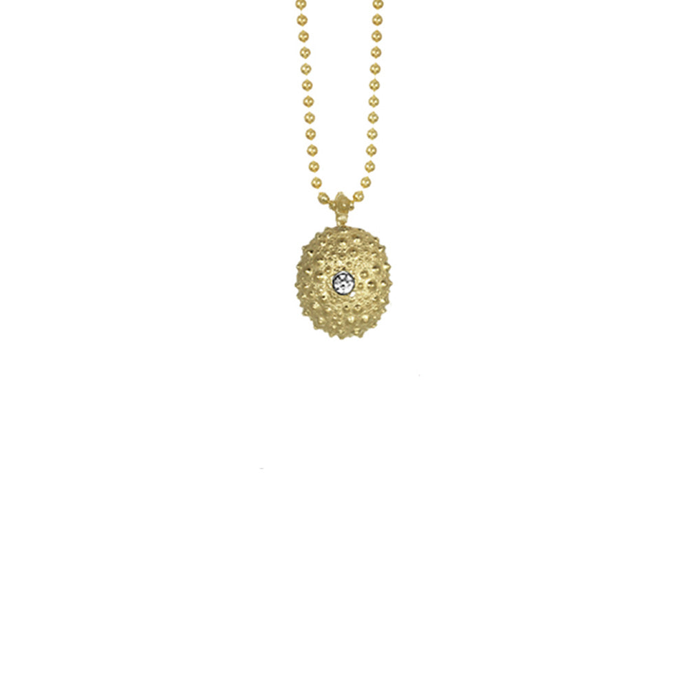 Mini Urchin with Stone Necklace
