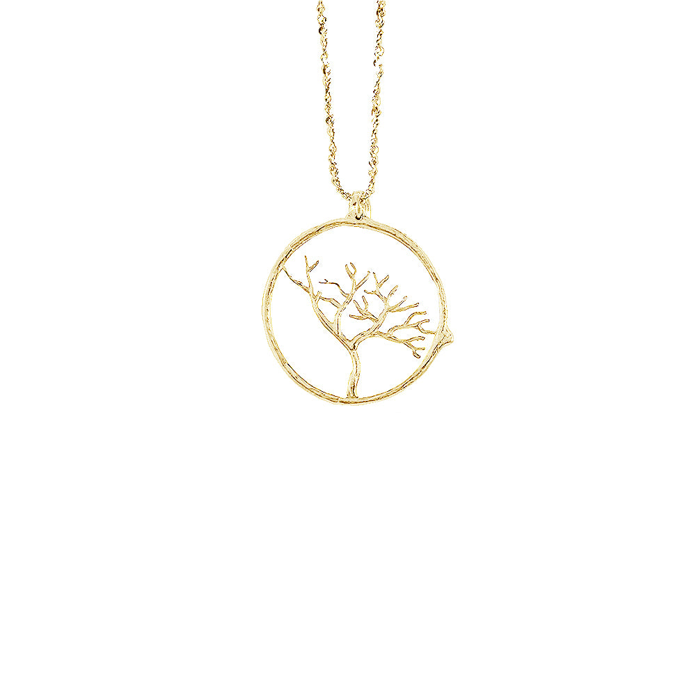 Branch Circle wth Seagrass Necklace