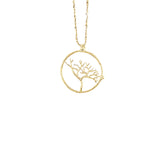 Branch Circle wth Seagrass Necklace