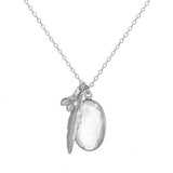 Lavender with Bezel Set Stone Necklace