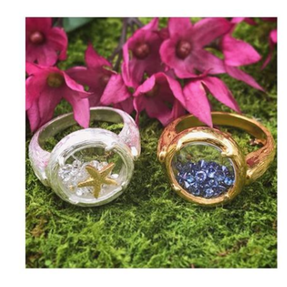 Shaker Ring with Starfish - Select Styles Only