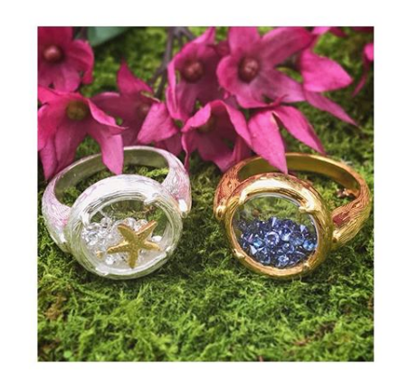 Shaker Ring w/Crystals - Select Styles Only
