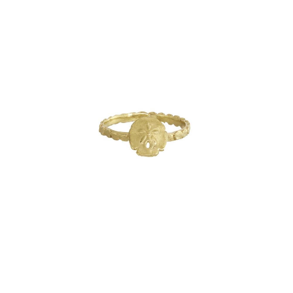 Grass Ring with Mini Sand Dollar