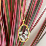 Oval Botanical Necklace
